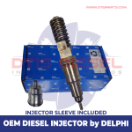 OEM BY DELPHI DIESEL INJECTOR D11F SLEEVE INCLUDED – $650.00+$100.00 Core Charge Free Shipping in all orders