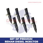 (14.0) SET OF PREMIUM REMAN DIESEL INJECTORS – 6 Injectors Set – $1,500.00 + $1,200.00 Core Free Shipping in all orders