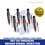 (ISX 15) – SET OF PREMIUM REMAN DIESEL INJECTORS – 6 Injectors Set Injector Fuel Supply included for Free- $2,700.00 + $600.00 Core Free Shipping in all orders