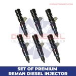 (C-13) – SET OF PREMIUM REMAN DIESEL INJECTORS – 6 Injectors Set – $1,500.00 + $1,200.00 Core Free Shipping in all orders