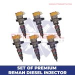 Set of Premium Reman Diesel Injectors – 6 Injectors Set – $1200.00 + $600.00 Core Free Shipping in all orders
