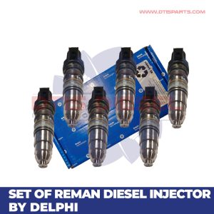 (ISX) – 6 Injectors Set- $3,840+$600.00 Core Charge – REMAN by Delphi – Free Shipping in all orders