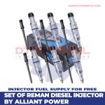 ISX 12 REMAN by Alliant Power – SET OF DIESEL INJECTORS – 6 Injectors Set Injector Fuel Supply included for Free – $5,700.00 + $600.00 Core Free Shipping in all orders