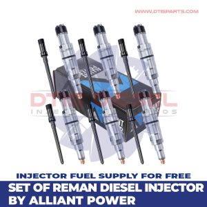 ISX 12 REMAN by Alliant Power – SET OF DIESEL INJECTORS – 6 Injectors Set Injector Fuel Supply included for Free – $5,700.00 + $600.00 Core Free Shipping in all orders