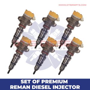 (3126) – Set of Premium Reman Diesel Injectors – 6 Injectors Set – $1,200.00+$900.00 Core Free Shipping in all orders