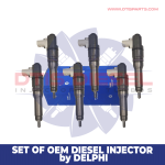 1825900 OEM by DELPHI MX13 & MX10 – 6 Injector Set – $5400.00+$1,200.00 Core Charge Free Shipping in all orders
