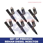 Set of Premium Reman Diesel Injectors – 6 Injectors Set – $1,950.00 + $1,200.00 Core Free Shipping in all orders