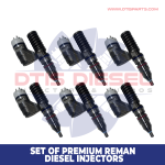 (3176) - Set of Premium Reman Diesel Injector - $1,500.00+$1,200.00 Core Charge - Free Shipping in all orders