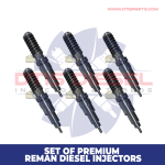 PENTA – SET OF PREMIUM REMAN DIESEL INJECTORS – 6 Injectors Set – $1,500.00 + $900.00 Core Free Shipping in all orders