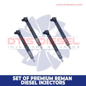 Set of Premium Reman Diesel Injectors – 4 Injectors Set – $2,144.00+$400.00 Core Free Shipping in all orders