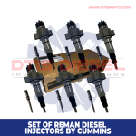 ISL – SET OF REMAN DIESEL INJECTORS BY CUMMINS – 6 Injectors Set FUEL SUPPLY INCLUDED- $6,600.00 + $900.00 Core Free Shipping in all orders