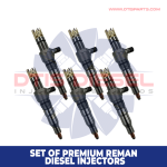 MERCEDES ACTROS -SET OF PREMIUM REMAN DIESEL INJECTORS – 6 Injectors Set – $2,100.00 + $1,200.00 Core Free Shipping in all orders
